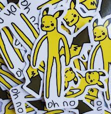 Oh No Pikachu Sticker