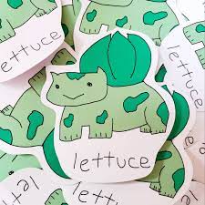 Lettuce Bulbasaur Sticker