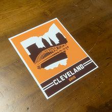 Load image into Gallery viewer, Cleveland Skyline Orange