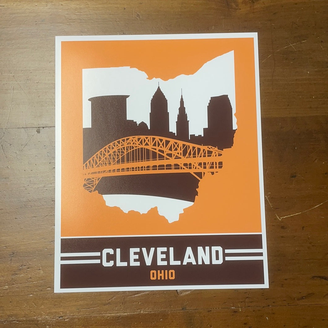 Cleveland Skyline Orange