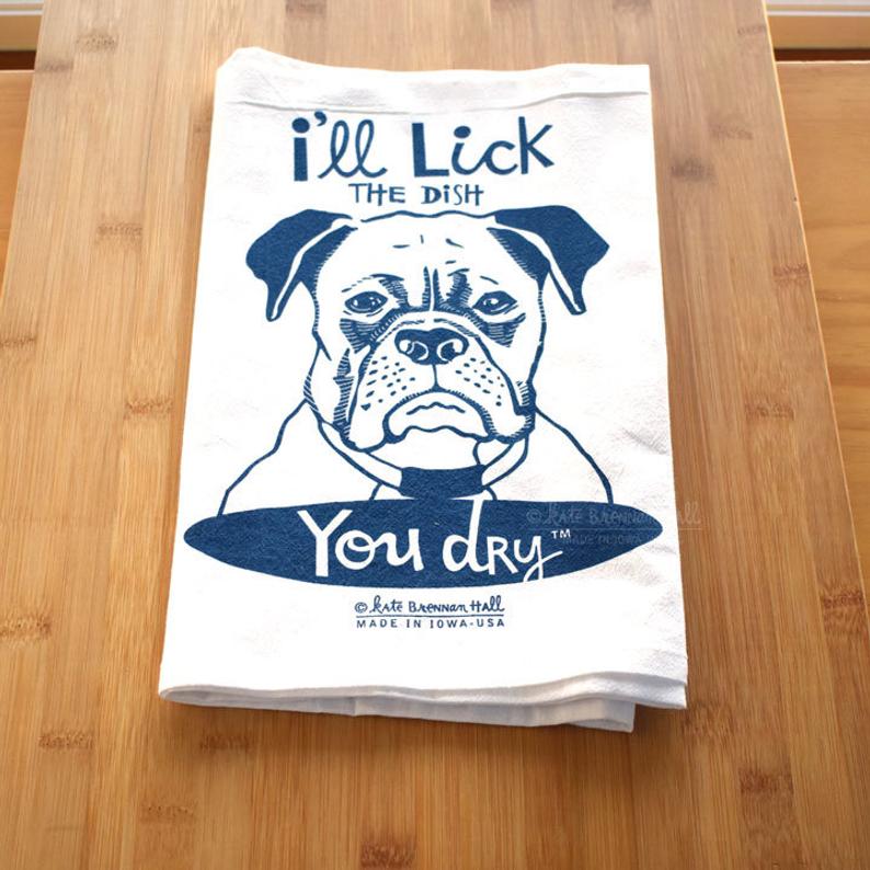 I'll Lick the Dish, You Dry Kitchen Towel